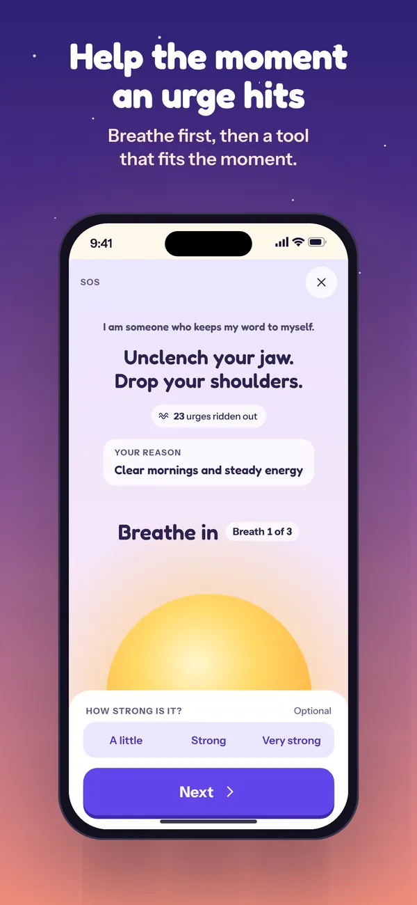SOS: breathe first, then a tool that fits the moment.